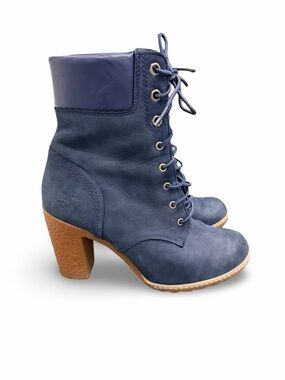 NWOT Timberland Women's Glancy Boot in Dark Blue/Navy Nubuck Size 6.5